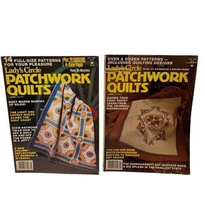 2 Lady's Circle Patchwork Quilts Magazines July 1985 & Jan‎ 1986 Quilt Patterns